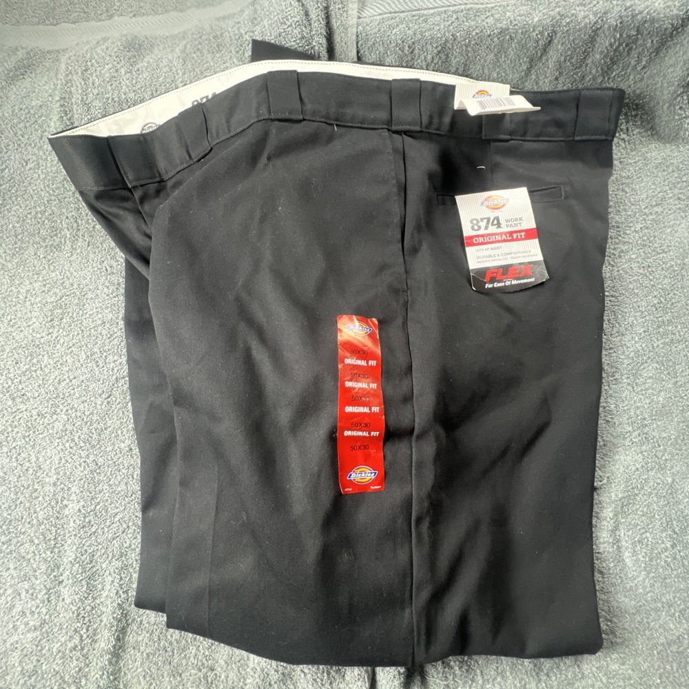 NWT Men's Big‎ & Tall Navy Dickies 874 Original Fit Work Pant Size 50x30 #F